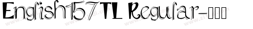 English157TL Regular字体转换